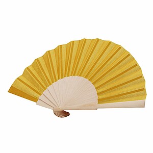 Wooden hand fan with RPET