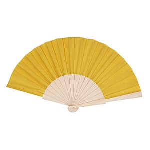 Wooden hand fan with RPET
