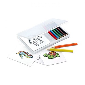 Wooden pencil colouring set, multicolour