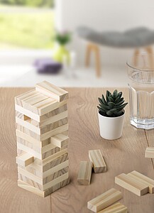 Wooden skills game