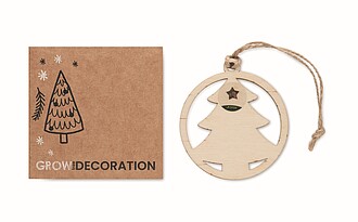 Wooden tree shaped decoration