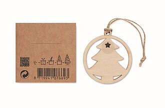 Wooden tree shaped decoration