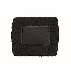 Wristband in polycotton, black