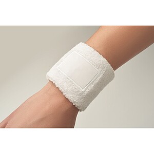 Wristband in polycotton, white