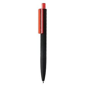 X3 black smooth touch pen, red