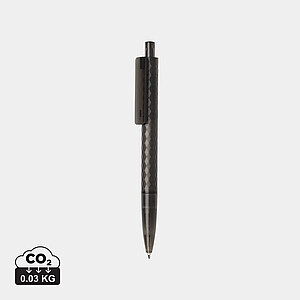 X3 GRS recycled PC plastic pen frosted, black