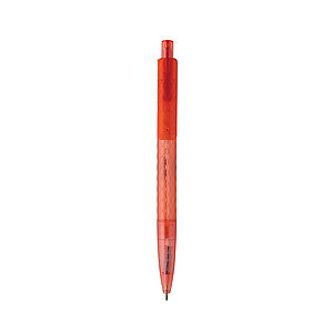 X3 GRS recycled PC plastic pen frosted, red