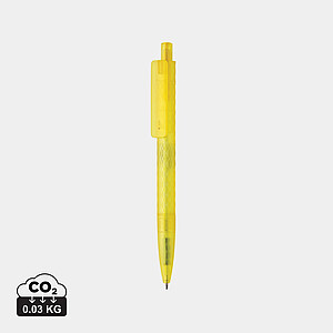 X3 GRS recycled PC plastic pen frosted, yellow
