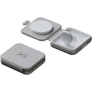 Xtorm XWF21 15W foldable 2-in-1 wireless travel charger, grey