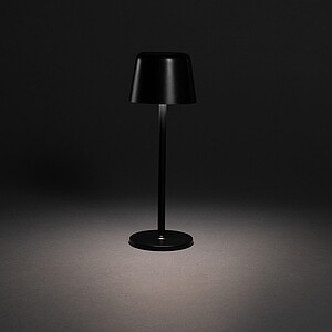 Zenic RCS recycled plastic USB re-chargable table lamp, black