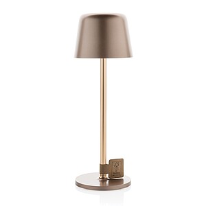 Zenic RCS recycled plastic USB re-chargable table lamp, bronze