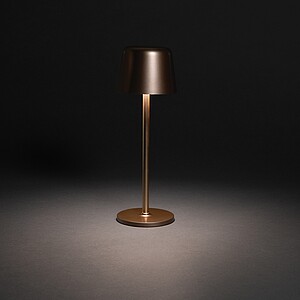 Zenic RCS recycled plastic USB re-chargable table lamp, bronze