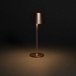 Zenic RCS recycled plastic USB re-chargable table lamp, bronze