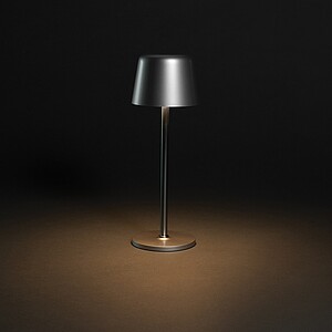 Zenic RCS recycled plastic USB re-chargable table lamp, silver