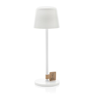 Zenic RCS recycled plastic USB re-chargable table lamp, white