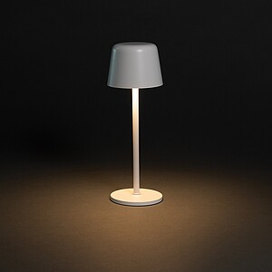 Zenic RCS recycled plastic USB re-chargable table lamp, white