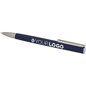 Ziguur recycled aluminium ballpoint pen (blue ink), navy
