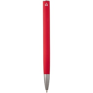 Ziguur recycled aluminium ballpoint pen (blue ink), red