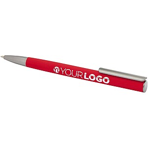 Ziguur recycled aluminium ballpoint pen (blue ink), red