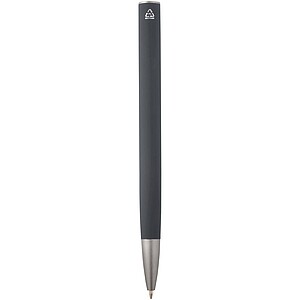 Ziguur recycled aluminium ballpoint pen (blue ink), storm grey