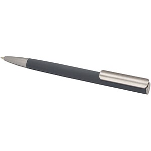Ziguur recycled aluminium ballpoint pen (blue ink), storm grey