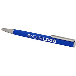 Ziguur recycled aluminium ballpoint pen, blue
