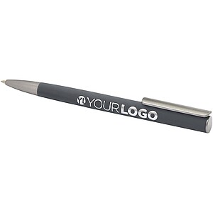 Ziguur recycled aluminium ballpoint pen, storm grey