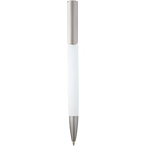 Ziguur recycled aluminium ballpoint pen, white