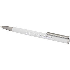 Ziguur recycled aluminium ballpoint pen, white