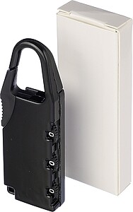 Zinc alloy numeric padlock April, black