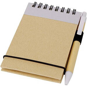 Zuse A7 recycled jotter notepad with pen, lilac