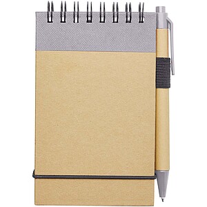 Zuse A7 recycled jotter notepad with pen, lilac