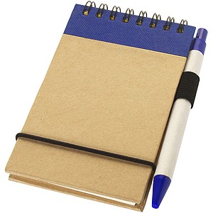 Zuse jotter with pen - blue