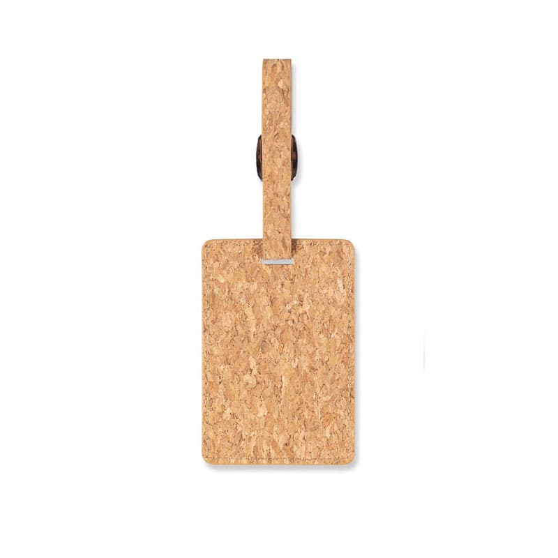 Cork luggage tag